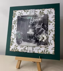 Handgjorda kort av JessieL: God Jul - Ljuslykta