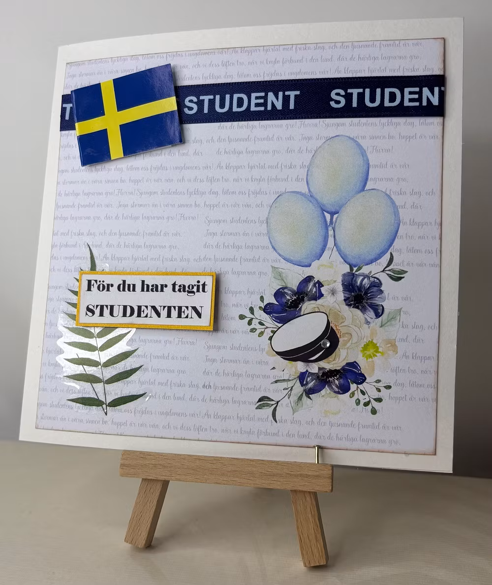Handgjorda kort av JessieL: Student - Flagga