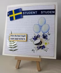 Handgjorda kort av JessieL: Student - Flagga