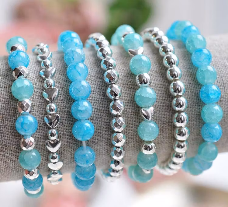 Silverfärgad hematit facetterade 3 mm, 1 sträng