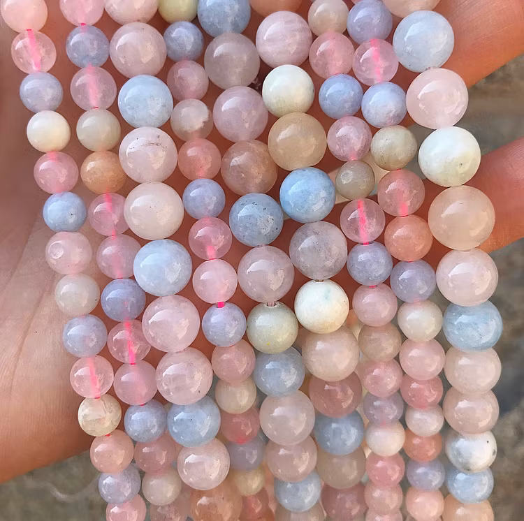 Morganit 6 mm, 1 sträng