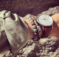 Frostad tigeröga 10 mm, 1 sträng