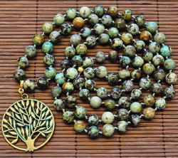 Afrikansk turkos 10 mm, 1 sträng