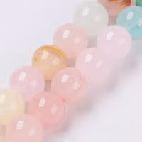 Jade 4 mm vårmix, 5 strängar