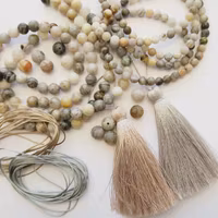 Frostad Bambu agat 4 mm, 5 strängar