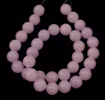 Jade 4 mm ljuslila, 5 strängar