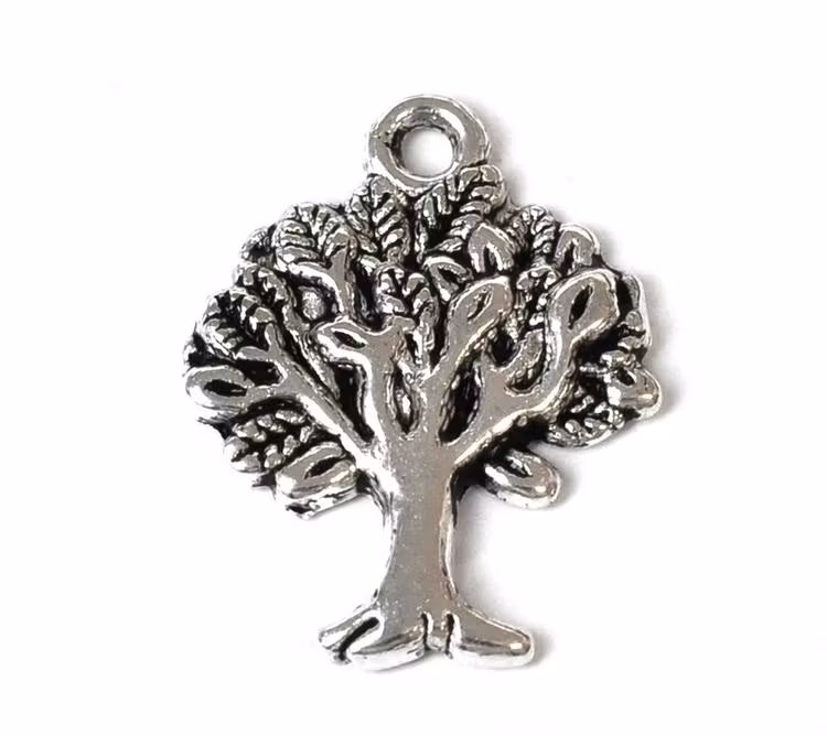 REA: Antikfärgade berlocker Livets träd, ca 100 st