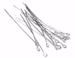 Rostfritt stål öglepinnar 5 cm, ca 200 st