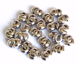 Antikfärgade knutgömmor 6 mm, ca 50 st