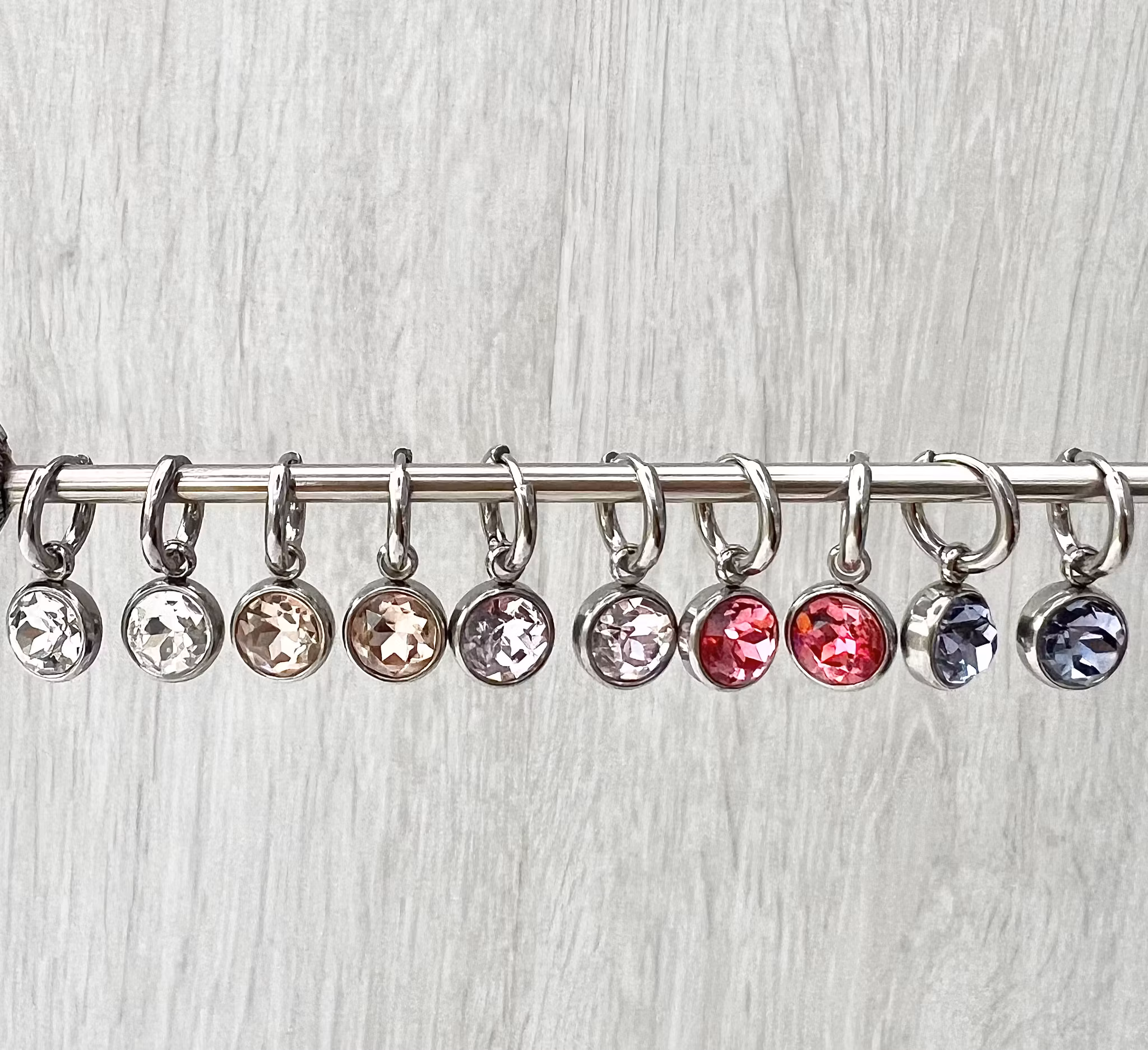 Kirurgiskt stål creoler 14 mm tunna, 1 par