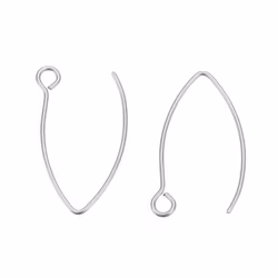 Kirurgiskt stål v-formade örkrokar, 100 st