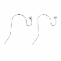 Kirurgiskt stål örkrokar med liten kula, ca 100 st