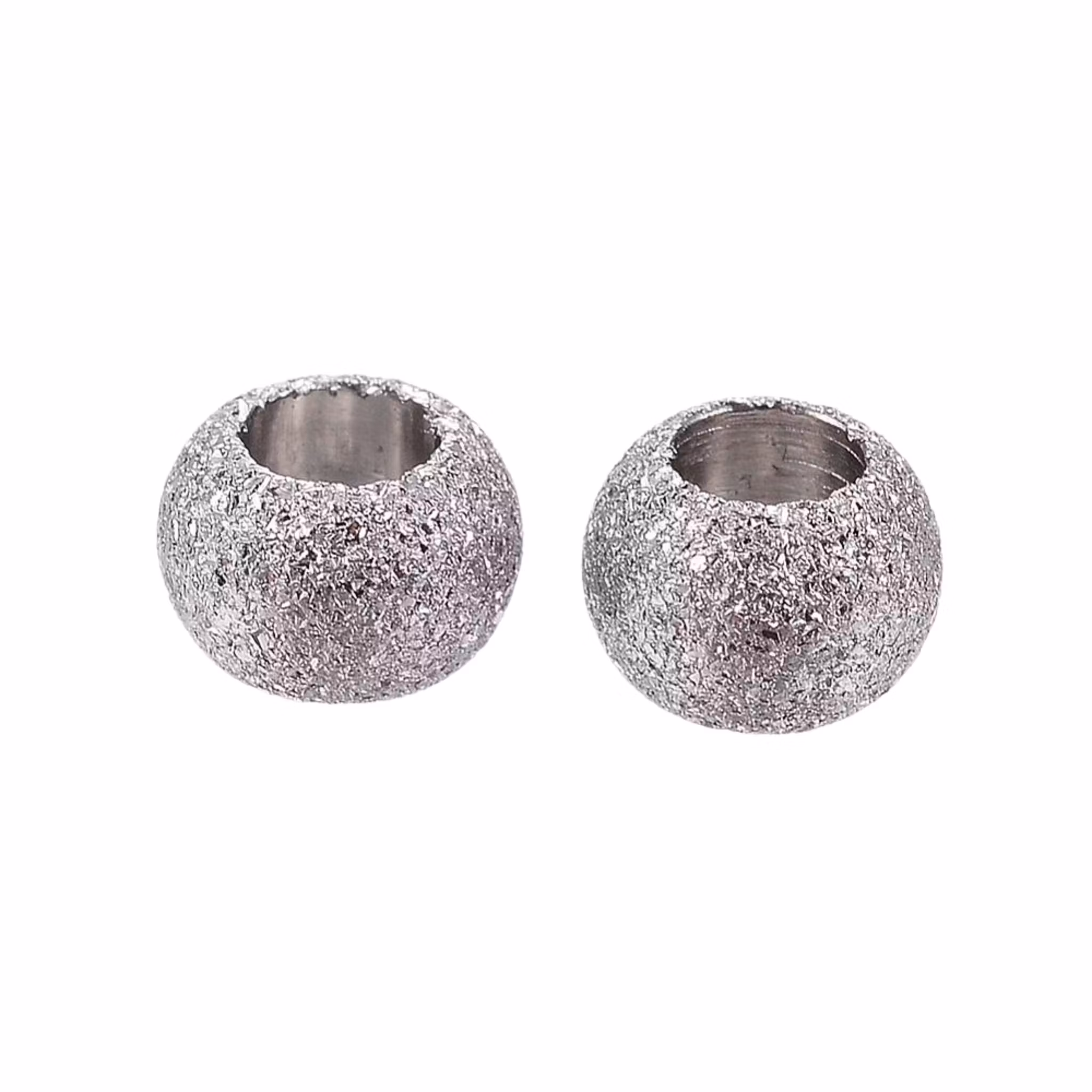 Rostfritt stål stardust pärla 4 mm antik, ca 50 st