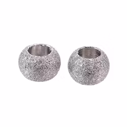 Rostfritt stål stardust pärla 4 mm antik, ca 50 st