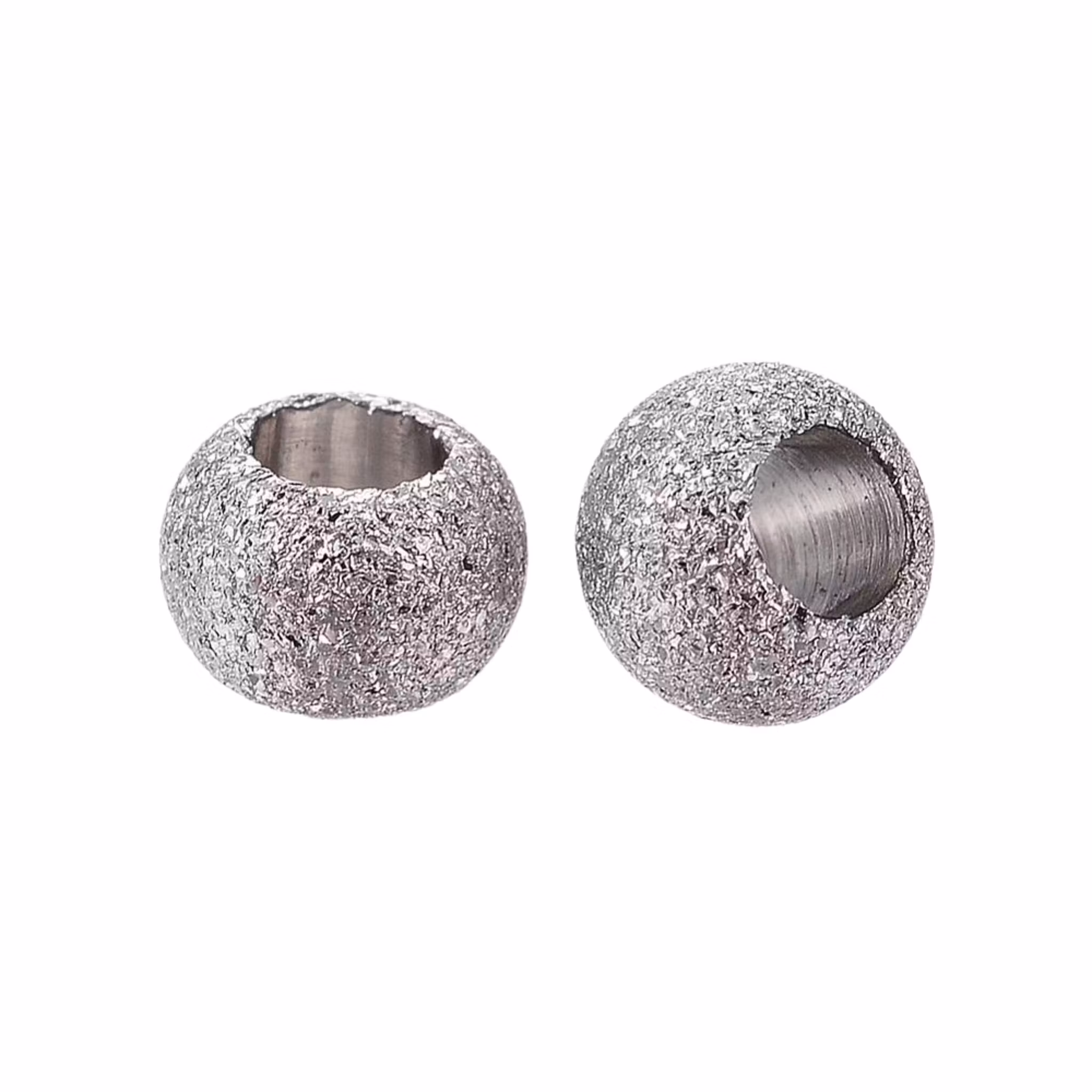 Rostfritt stål stardust pärla 4 mm antik, ca 50 st