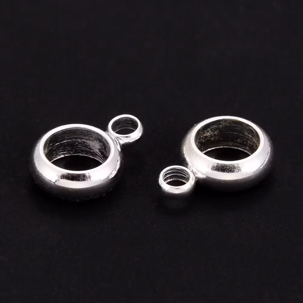 Silverfärgat rostfritt stål smala hangers, 10 st