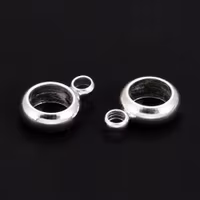 Silverfärgat rostfritt stål smala hangers, 10 st