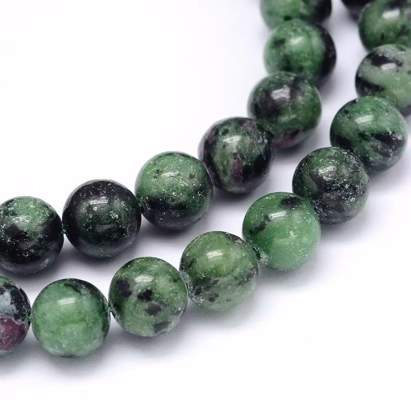 Ruby Zoisite 10 mm, 1 sträng