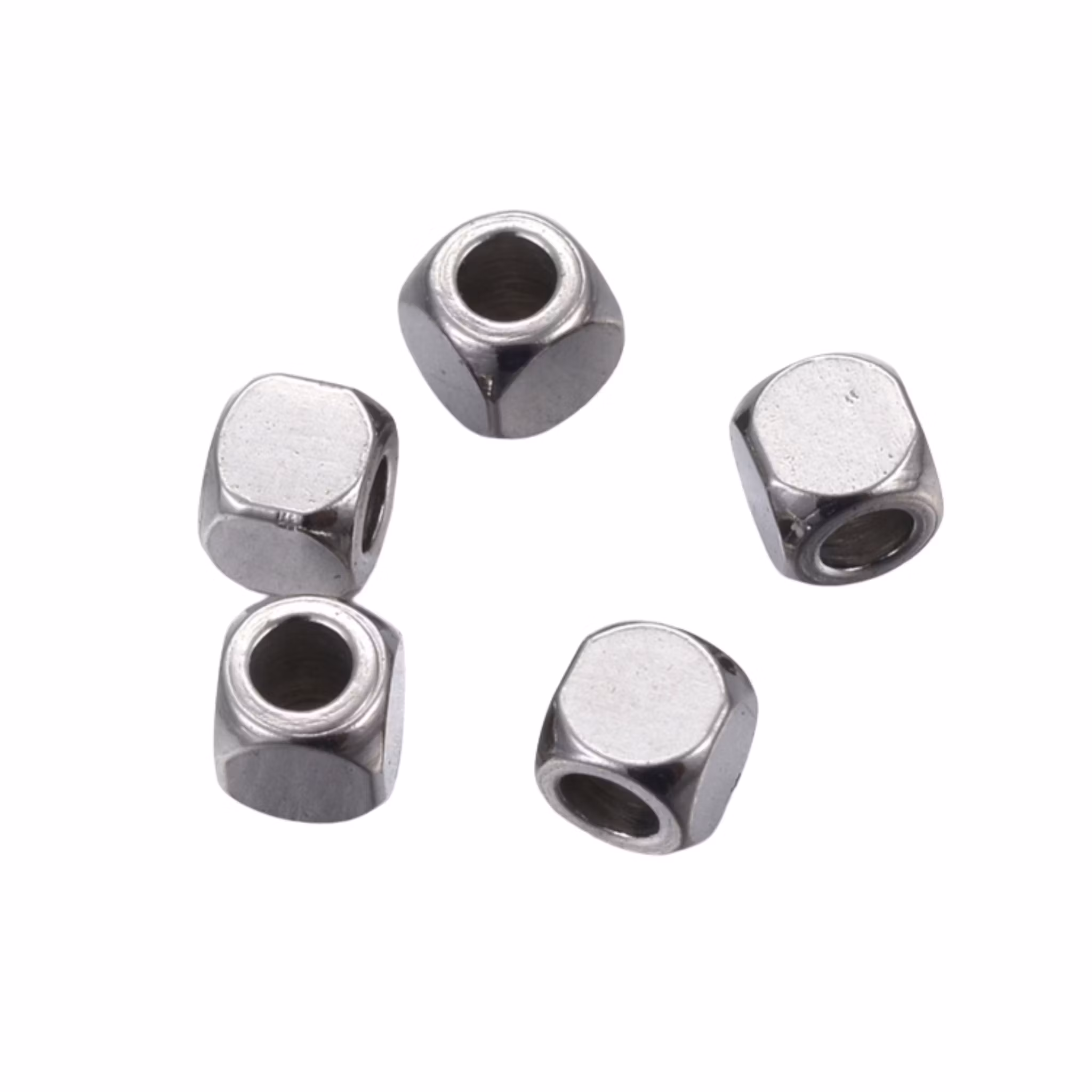 Kirurgiskt stål kuber 2x2 mm, ca 50 st