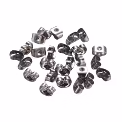 Kirurgiskt stål ear nuts, ca 250 st