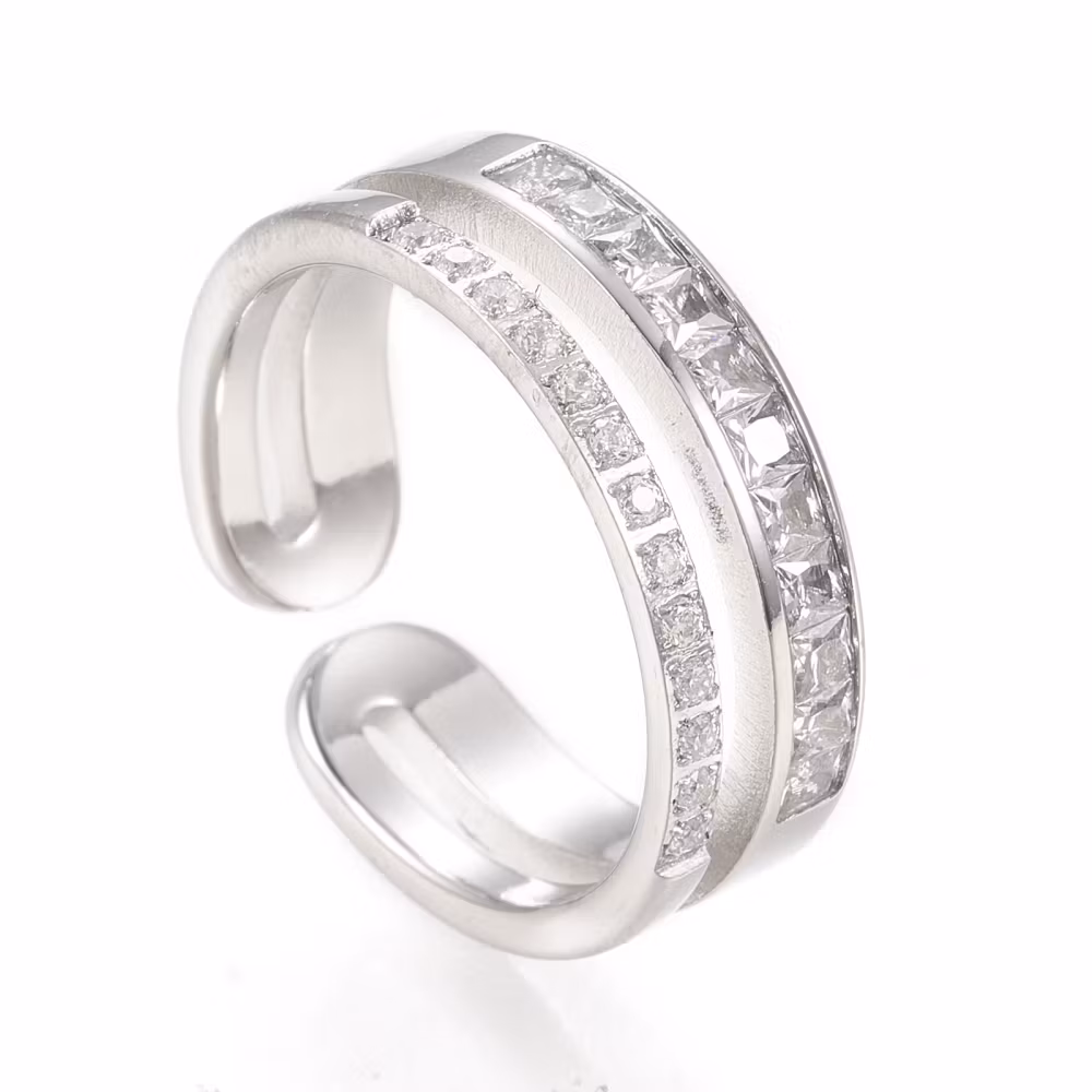 Rostfritt stål ring Eva