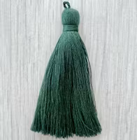 Handgjord liten bomullstofs blågrön, 1 st