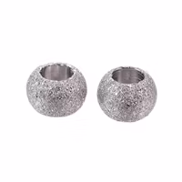 Rostfritt stål stardust pärla 3 mm antik, ca 50 st