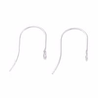 Kirurgiskt stål enkla öronkrokar, ca 50 st