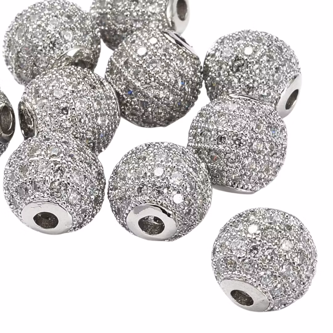 Antikfärgad strasspärla 12 mm, 1 st