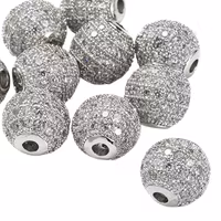 Antikfärgad strasspärla 4 mm, 1 st