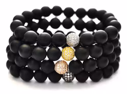 Antikfärgad strasspärla 4 mm, 1 st