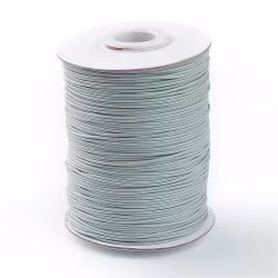 Waxed cotton thread 0.5 mm light gray, 5 m