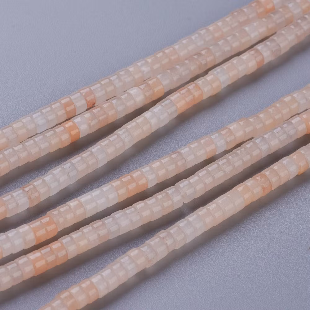 Rosa aventurin rondeller 4x2 mm, 1 sträng