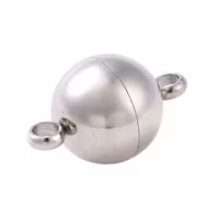 Stainless steel magnetic clasp round 10 mm, 1 pc.
