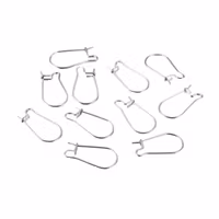 Surgical steel long ear hooks, 100 pcs