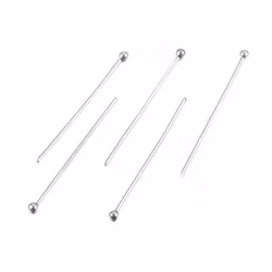 Surgical steel hat pins with ball 5 cm, approx. 200 pcs.