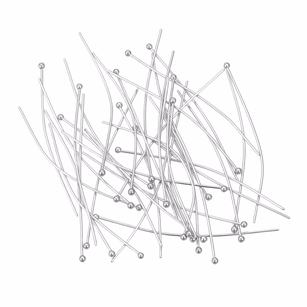 Surgical steel hat pins with ball 2.8 cm, approx. 200 pcs.