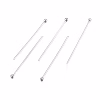 Surgical steel hat pins with ball 2.8 cm, approx. 200 pcs.