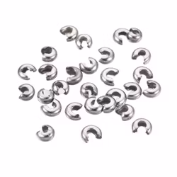 Stainless steel knot hiders approx. 3 mm, approx. 200 pcs.