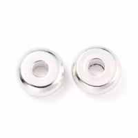 Grosspack: Silverfärgat rostfritt stål rondeller 4 mm, ca 100 st