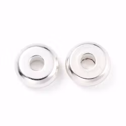 Grosspack: Silverfärgat rostfritt stål rondeller 4 mm, ca 100 st