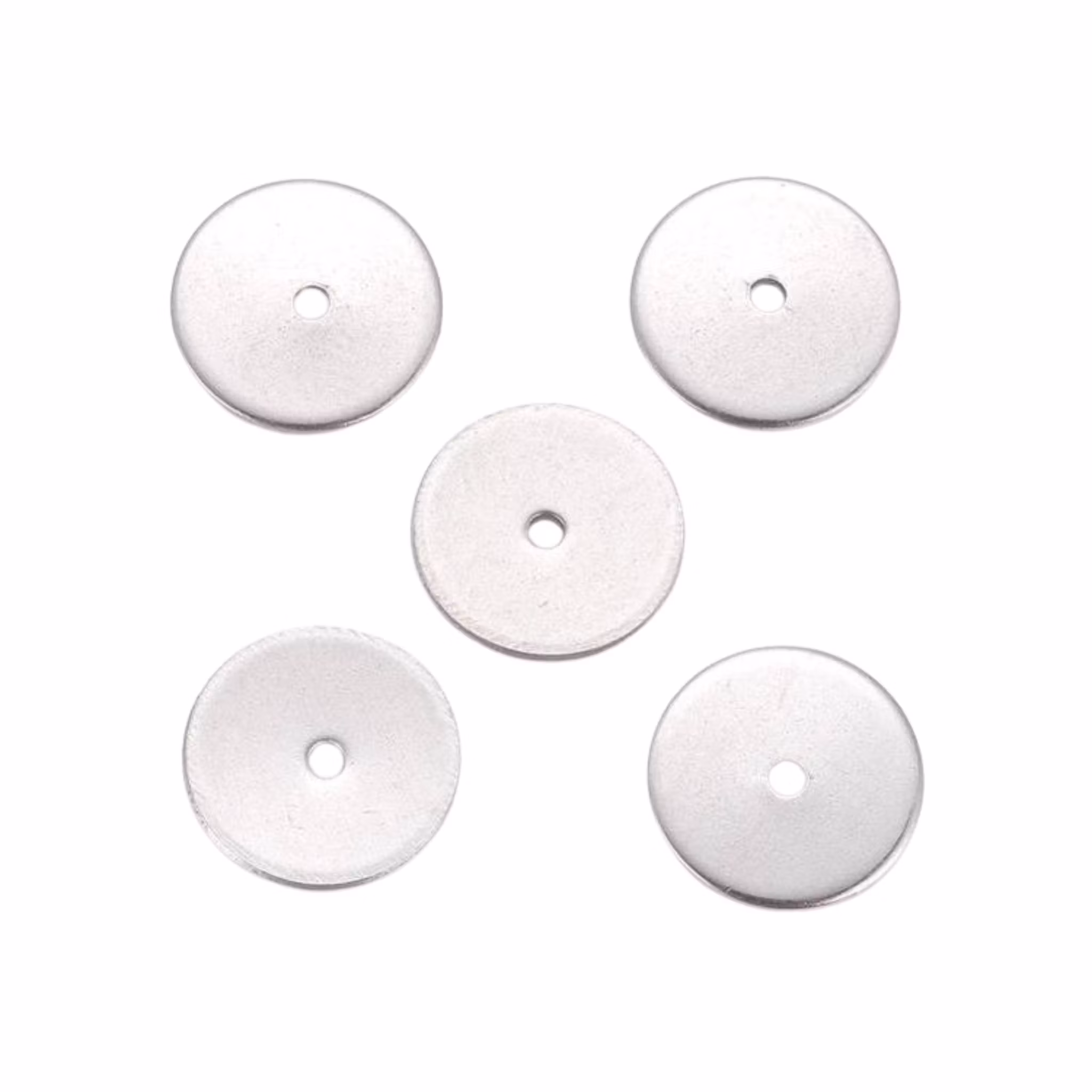 Storpack: Rostfritt stål tunna rondeller 10 mm, ca 50 st