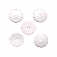 Storpack: Rostfritt stål tunna rondeller 10 mm, ca 50 st