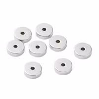 Storpack: Rostfritt stål raka rondeller 6 mm, ca 50 st