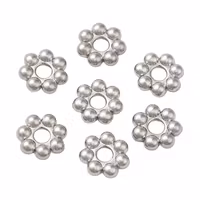 Storpack: Rostfritt stål daisys 5 mm, ca 100 st