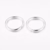 Storpack: Silverfärgat rostfritt stål bindringar 3 mm, ca 100 st