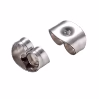Supergross: Kirurgiskt stål earnuts/örhängelås, ca 300 st