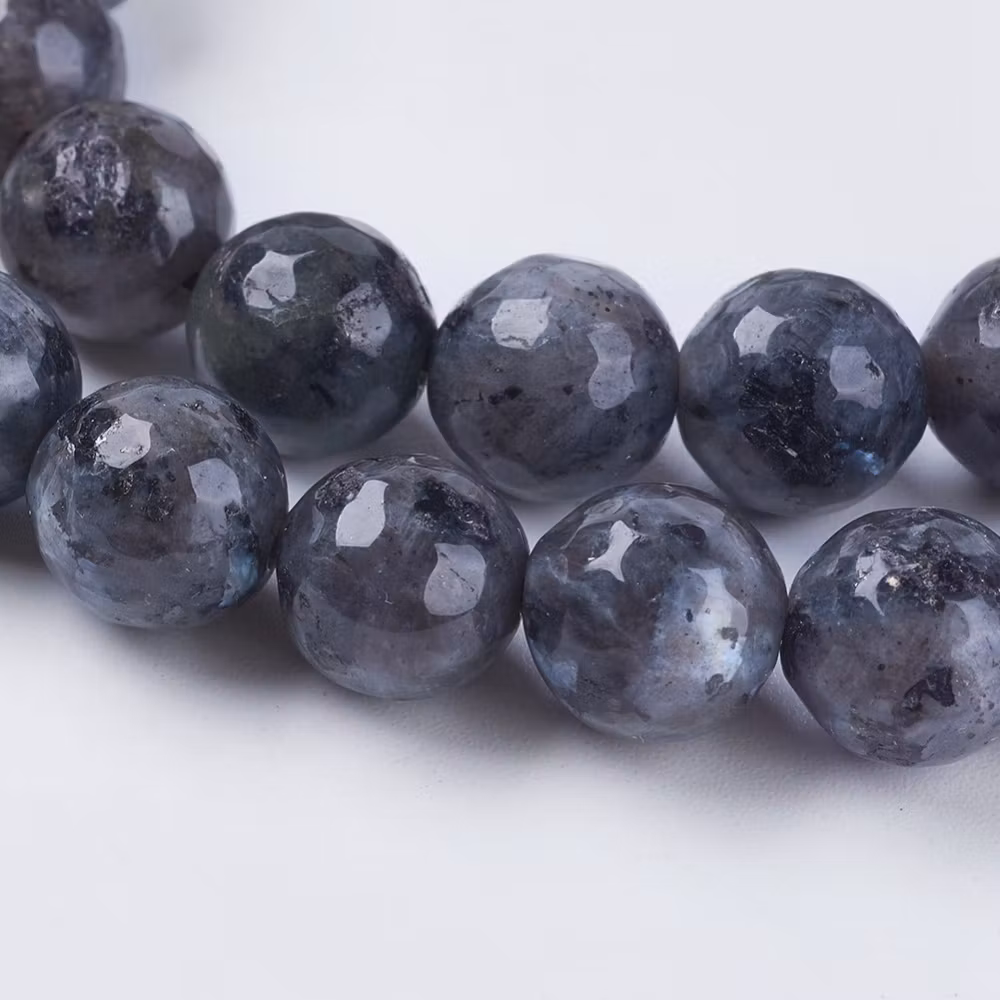 Facetterad labradorite 8 mm, 1 sträng