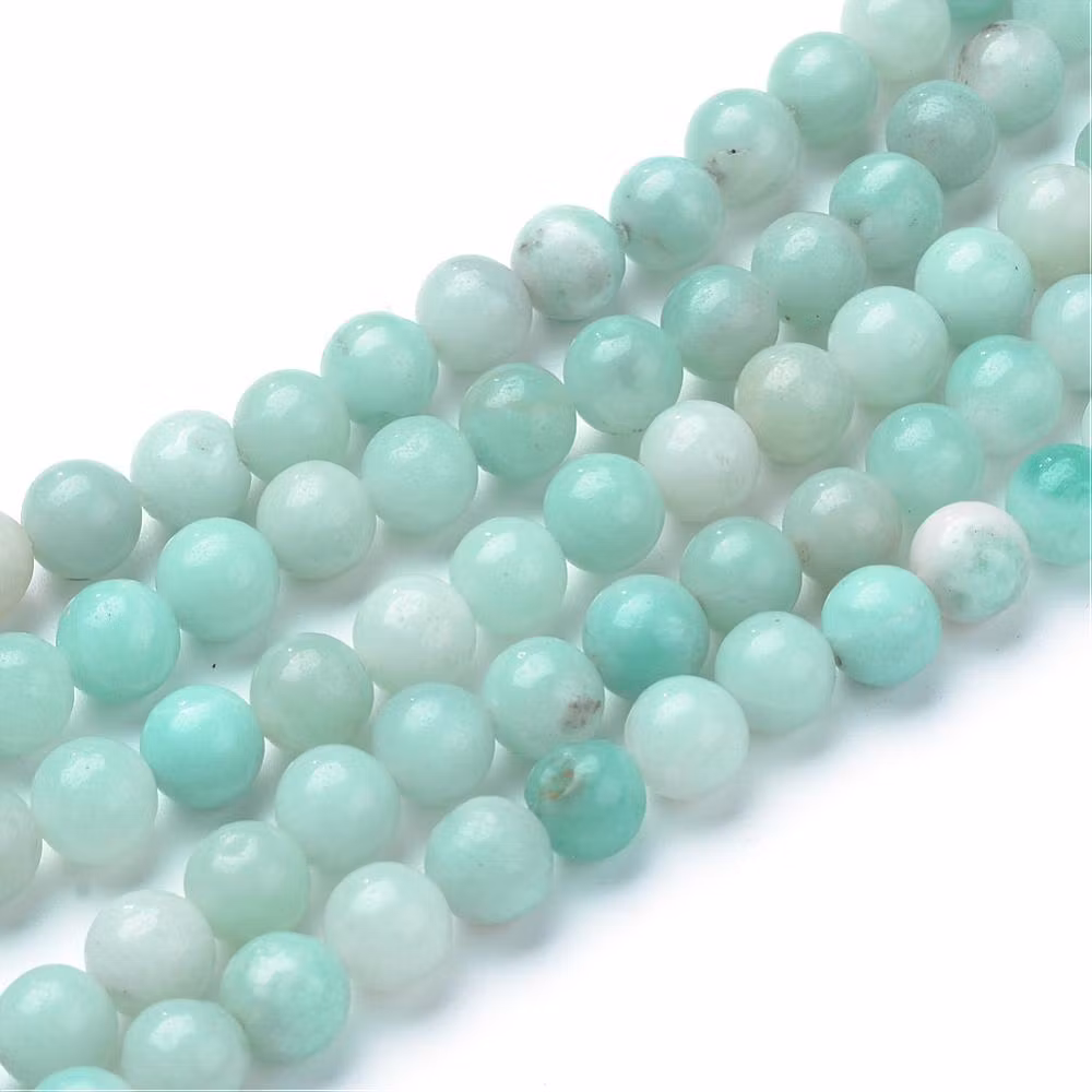 Grosspack: Amazonite 6 mm, 5 strängar