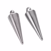 Stainless steel charm spike/cone, 1 pc.